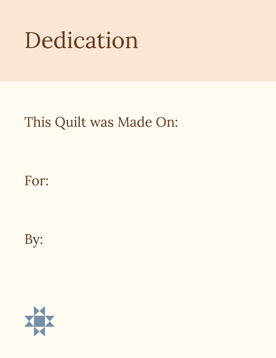 The Quilt Keepsake Book